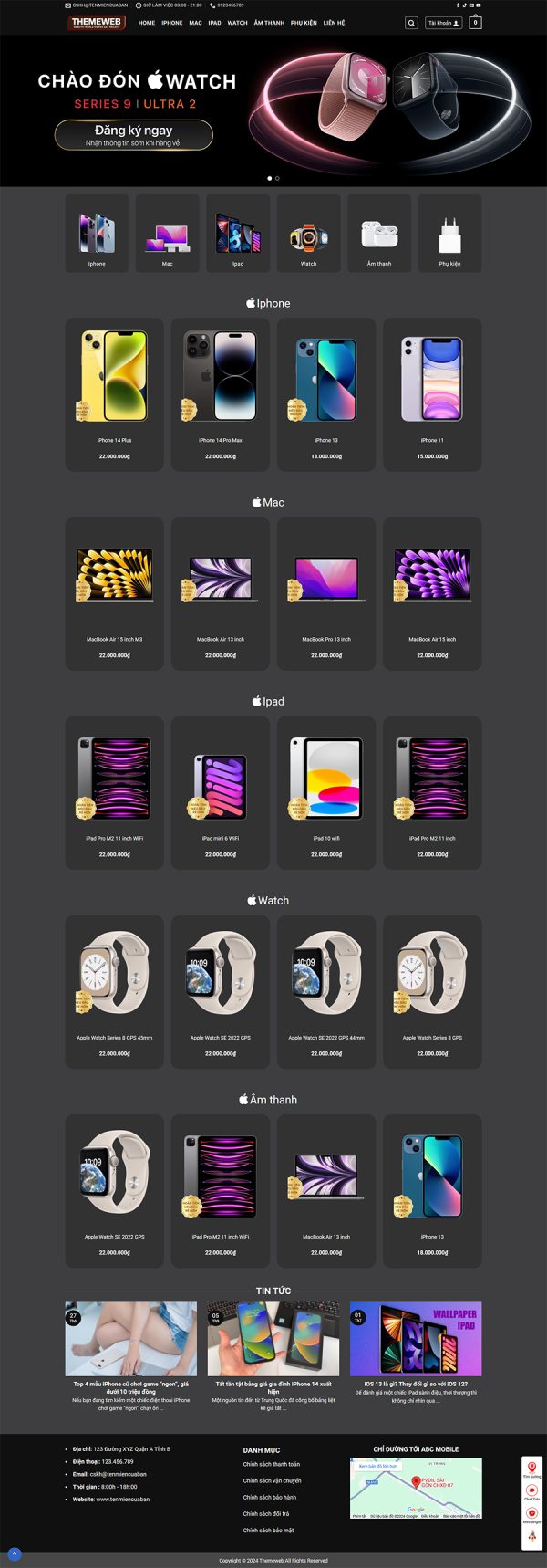 Apple Web đẳng cấp Vn