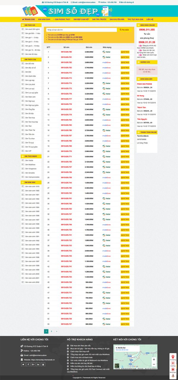 Simsodep Web đẳng cấp Vn