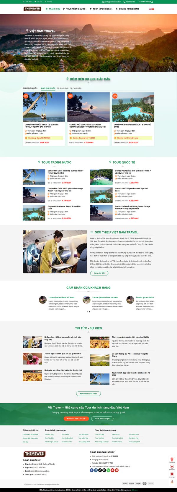 vntravel themeweb vn